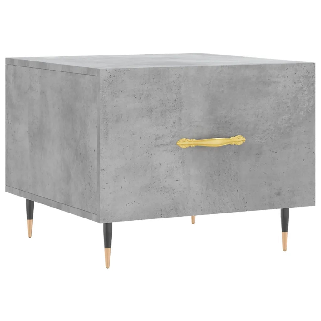 Tavolino salotto | Tavolino da caff¨¨ | Tavolino da Soggiorno Grigio Cemento 50x50x40 cm Legno Multistrato