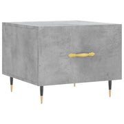 Tavolino salotto | Tavolino da caff¨¨ | Tavolino da Soggiorno Grigio Cemento 50x50x40 cm Legno Multistrato