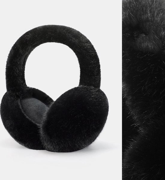 Occhiali da sole con piumino, cappelli pieghevoli, cappelli morbidi e caldi, cappelli impermeabili e in velluto, cappelli unisex, cappelli in pelliccia di coniglio imitata - [Pelliccia di coniglio imitata e nardo] Nero