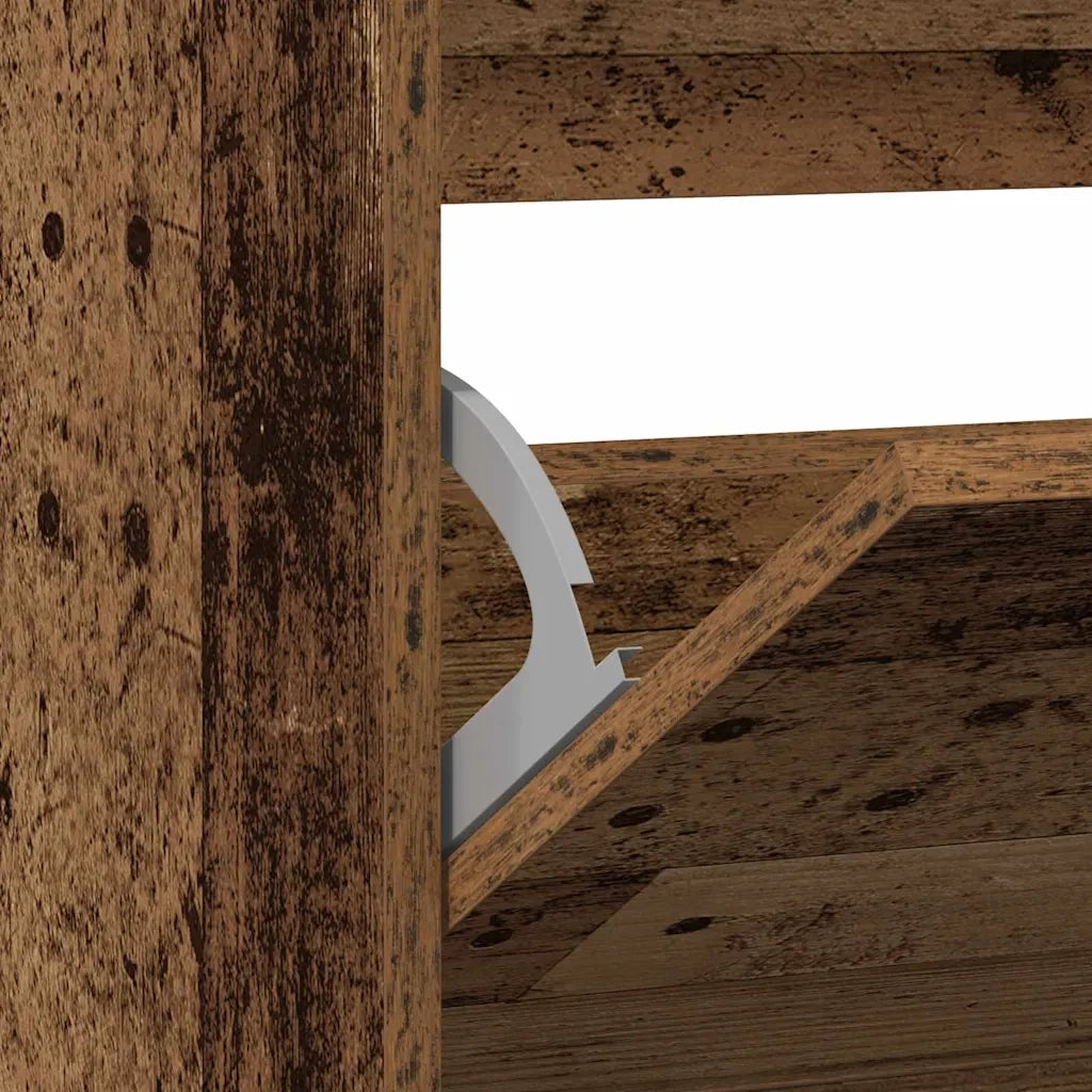 Mobile per scarpe con porta-Scarpiera Legno vecchio 80 x 21 x 87,5 cm