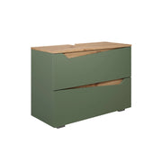 Vicco Mobile sottolavabo per bagno Verde/Artigianale 80 x 57.5 cm con 2 cassetti