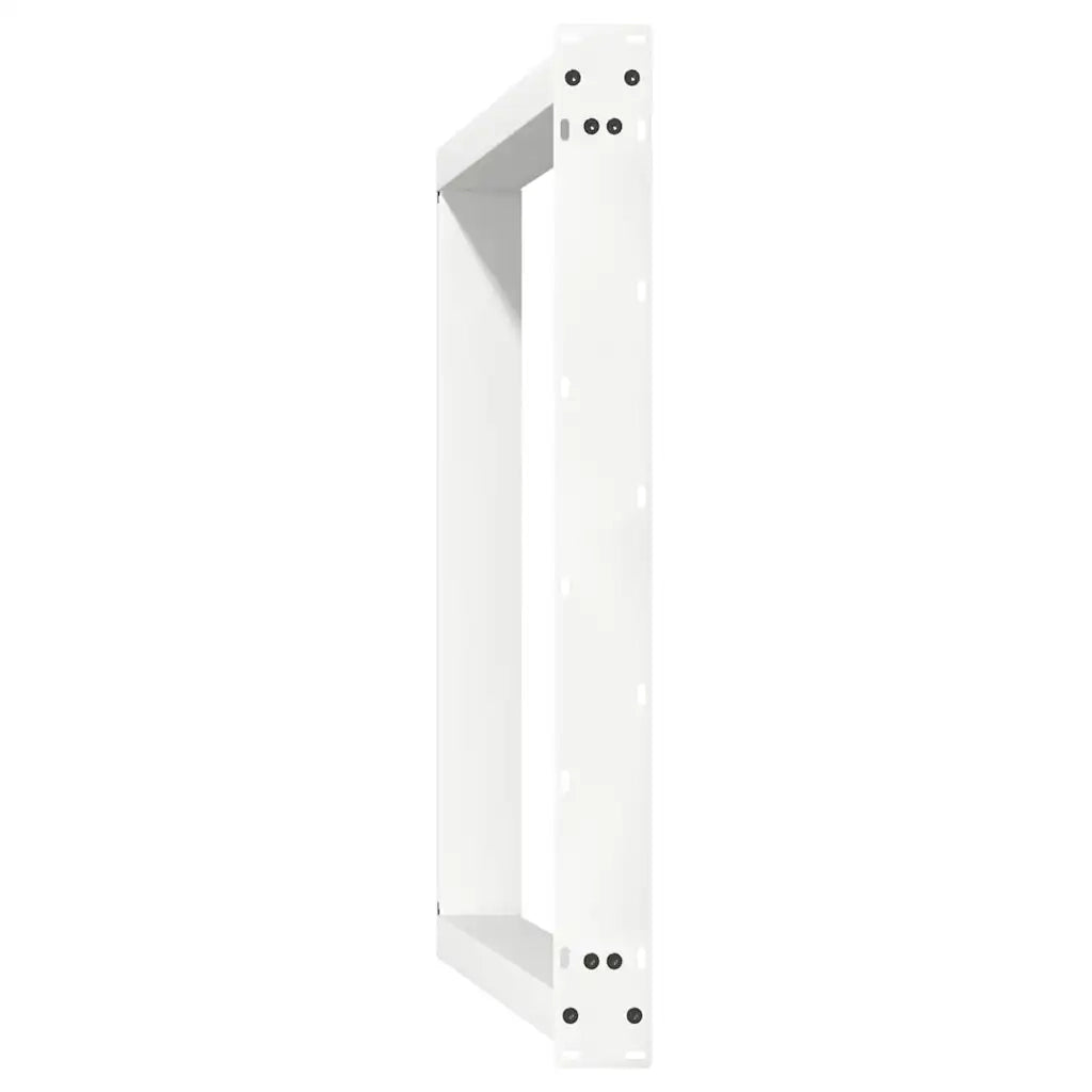 Gambe per tavolo da pranzo a forma di U 2 pz bianche 100x(72-73) cm in acciaio 4012805