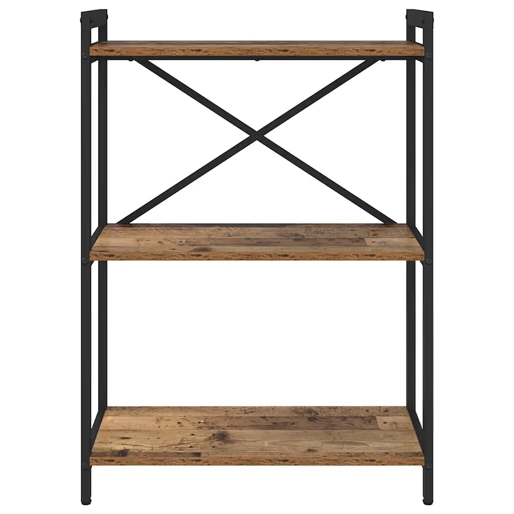 Libreria-Scaffale per Libri-Mobile di Stoccaggio Legno vecchio 60 x 30 x 85 cm Legno multistrato