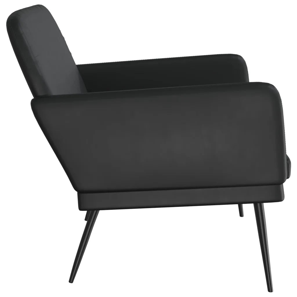 Panca Nera 107x80x81 cm in Similpelle