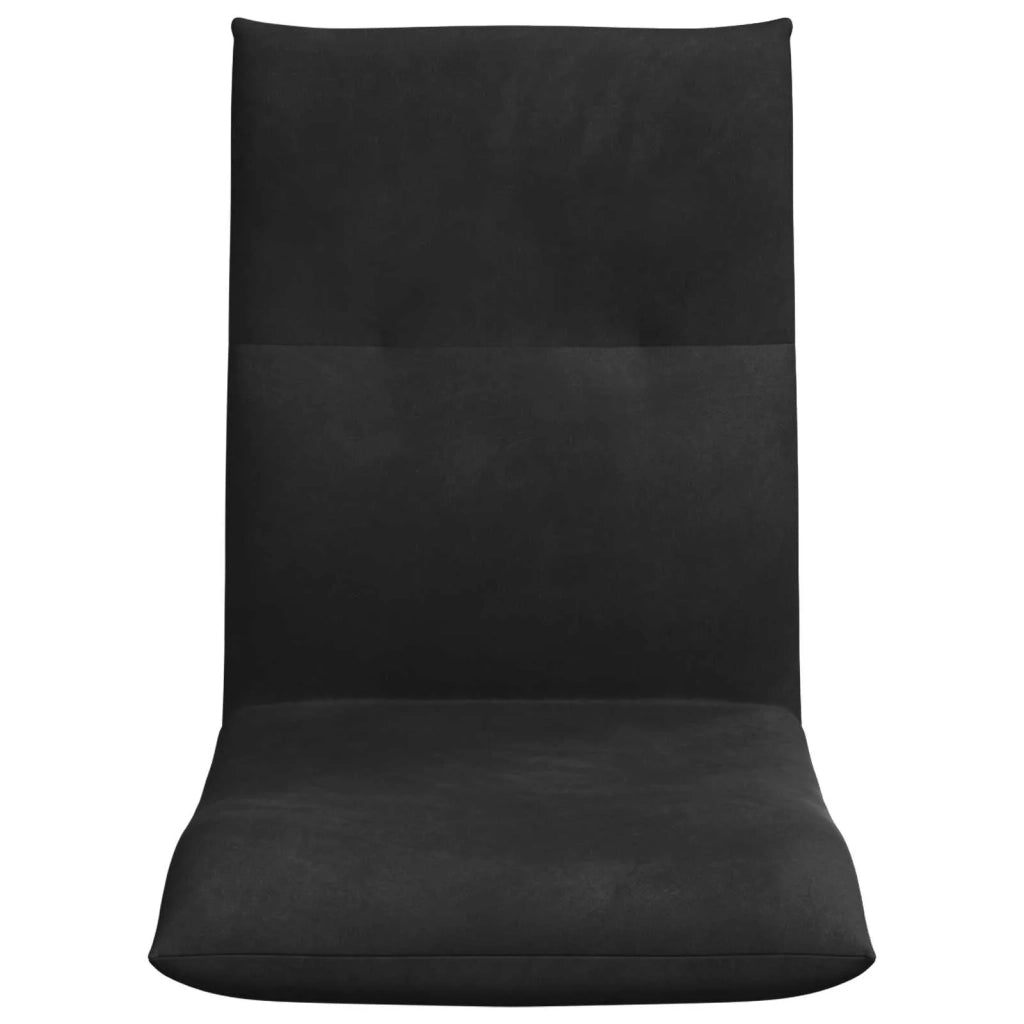Sedia a pavimento regolabile Nero Velluto