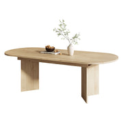 Tavolo allungabile per 6-8 persone con piano spesso 18 mm; bordi arrotondati e struttura stabile; per sala da pranzo; 200×90×75 cm