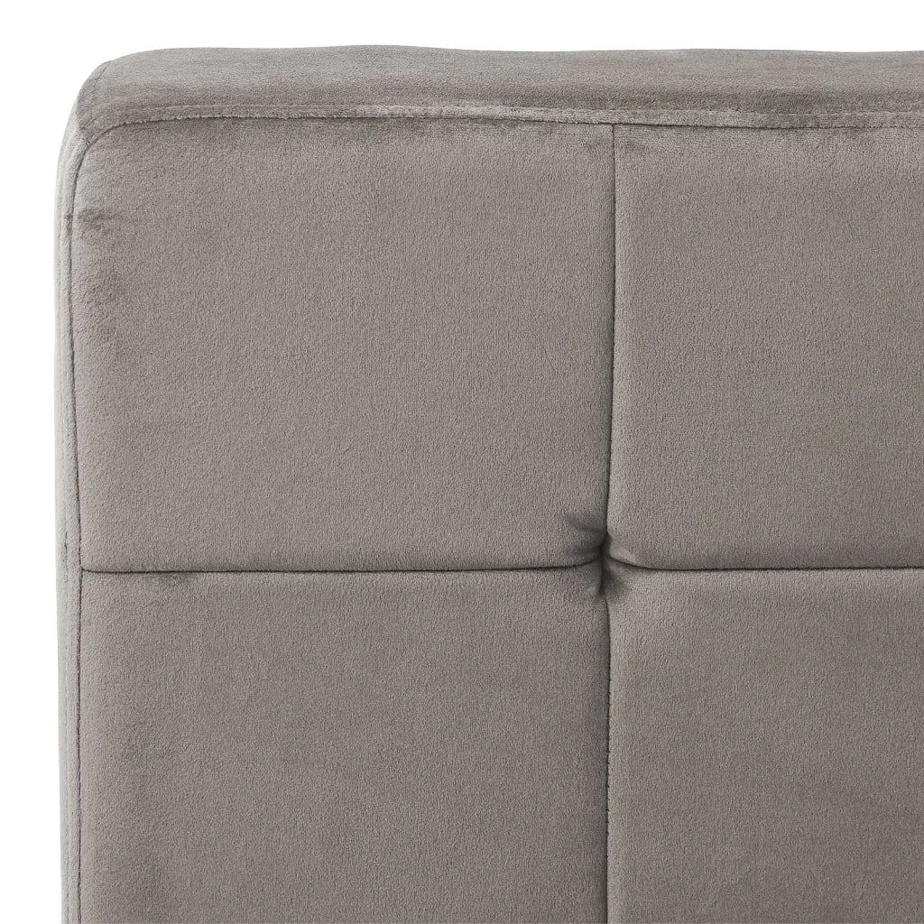 Poltrona Relax 65x79x87 cm Grigio Chiaro in Velluto 325770