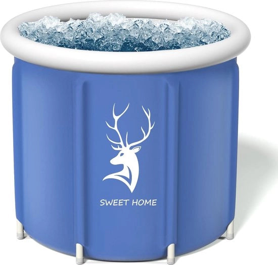 Bagno per ghiaccio - Bagno di immersione - Bagno freddo - Bagno a compressione - Bagno pieghevole - Premium