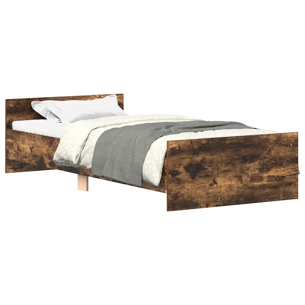 Giroletto senza Materasso Rovere Fumo 90x200 cm in Truciolato 835929
