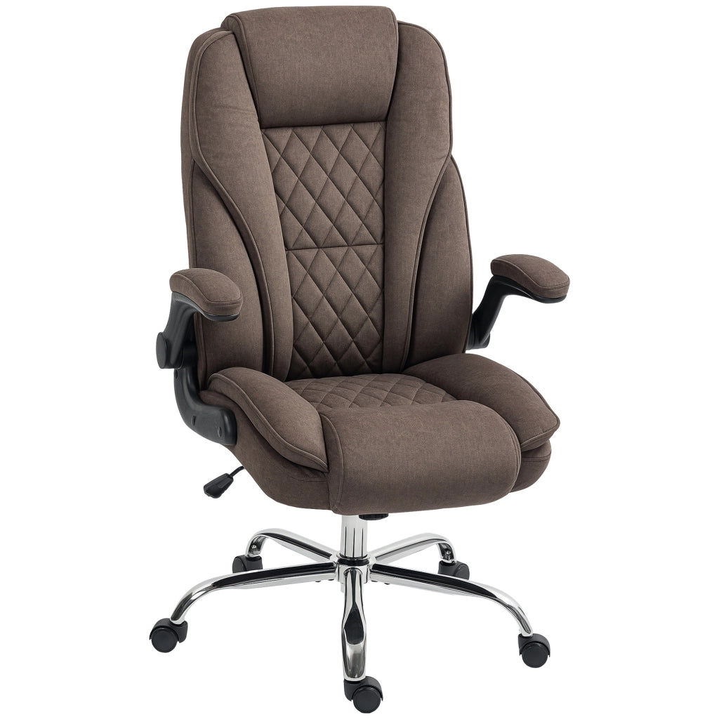 Sedia da ufficio ergonomica ¨C zephmum ¨C marrone 70x70x114-122 cm