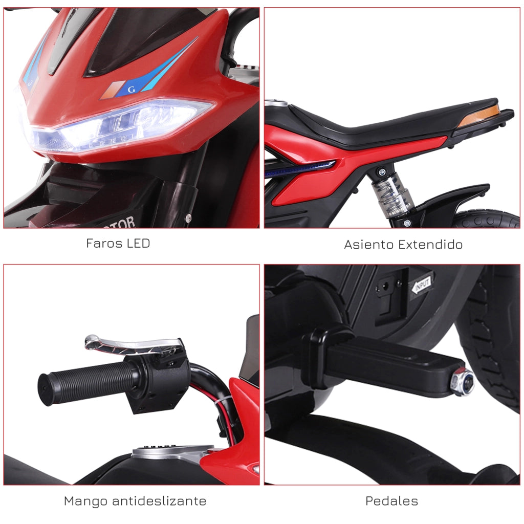 Moto Elettrica Bambini ¨C zephmum ¨C 105x52.3x62.3cm Rosso