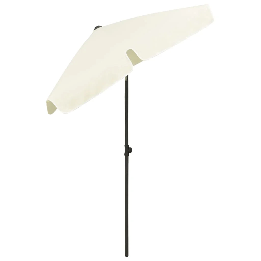 Ombrellone da spiaggia giallo 180 x 120 cm sabbia 02_0008395