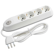 bticino Poker prolunghe e multiple 1,5 m 4 presa(e) AC Interno Bianco