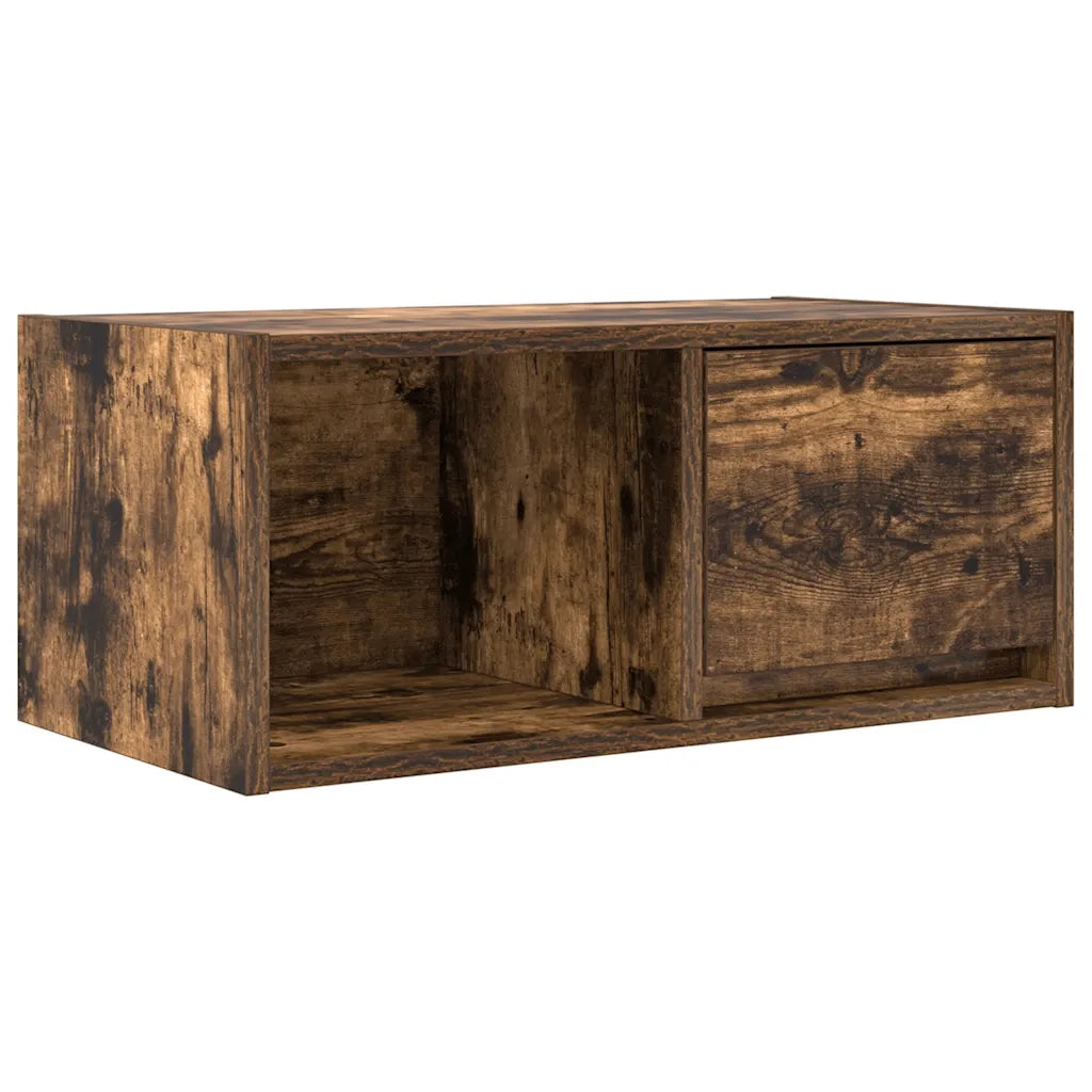 Mobili TV 2 pz Rovere Fumo 60x31x25,5 cm Legno Multistrato 861445