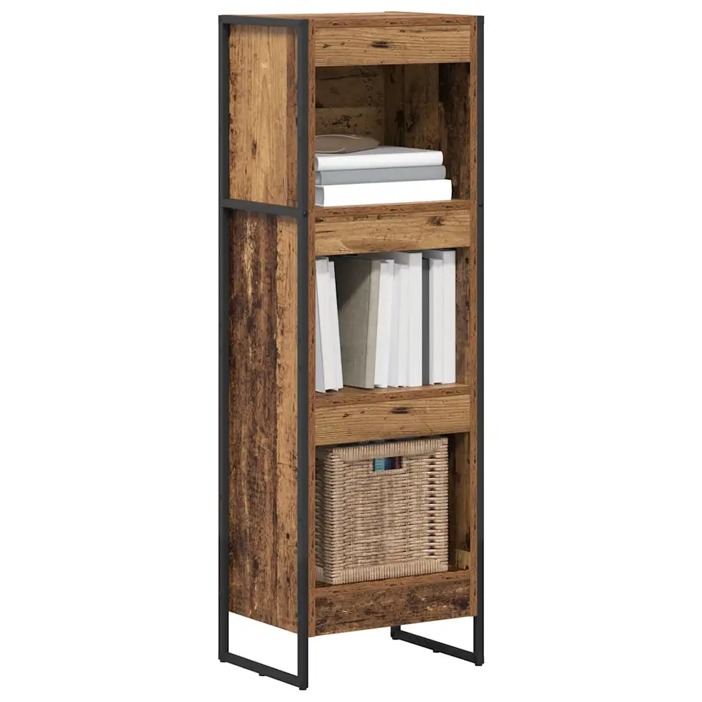 Armadio per Libri Legno vecchio 40 x 30 x 121 cm