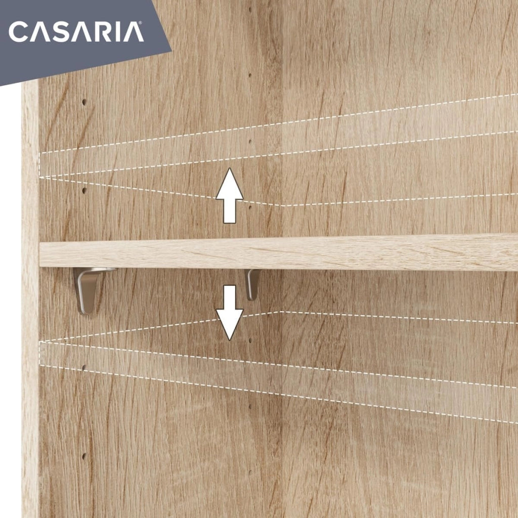 ® Libreria Scaffale Vela 190cm 5 Ripiani Mobile Archiviazione Documenti Ufficio Soggiorno