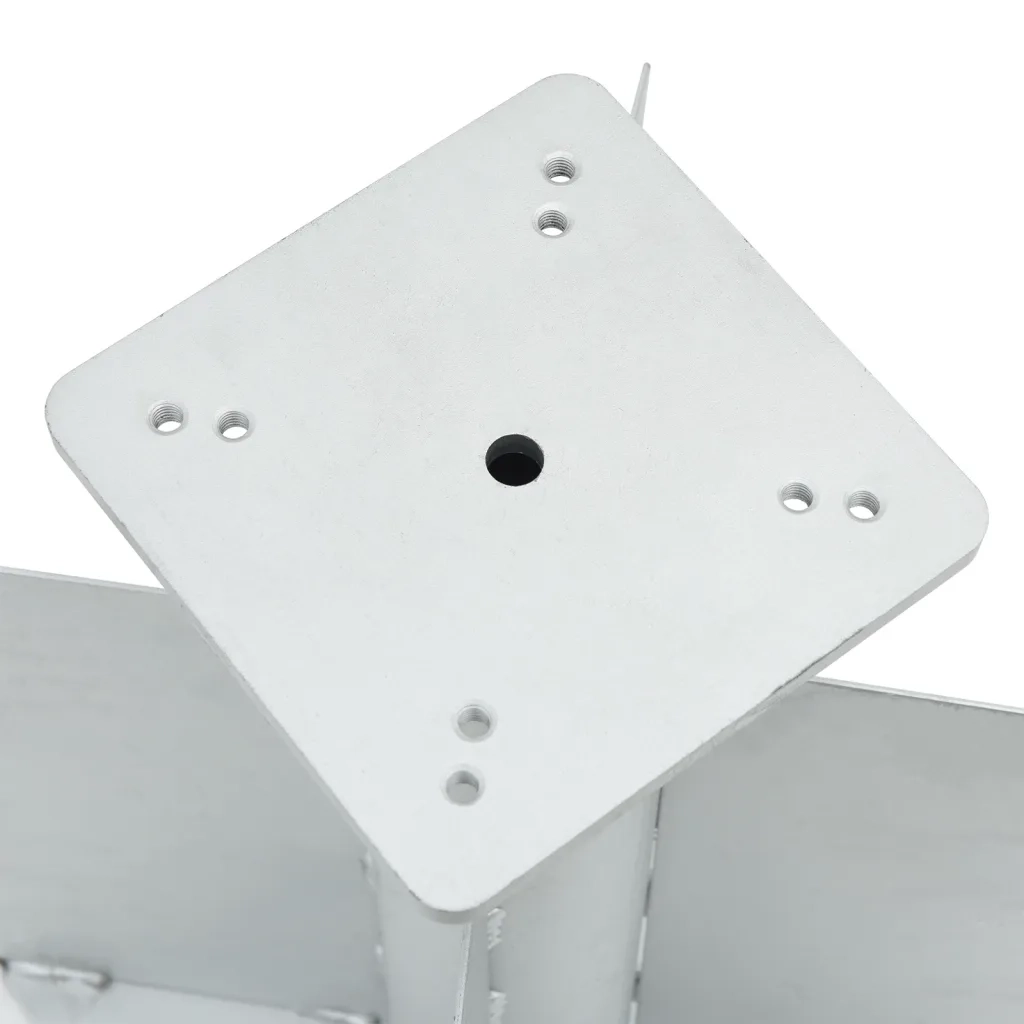 Base per Ombrellone Interrata Argento 27,5x27,5x45 cm Acciaio CFW9937828