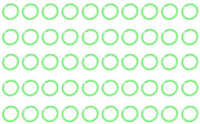 Connettivi di fissaggio 50 pezzi - Anelli in plastica - Rimovibili - Verde - Diametro interno 28 mm - Sicurezza effettiva - Anello di fissaggio