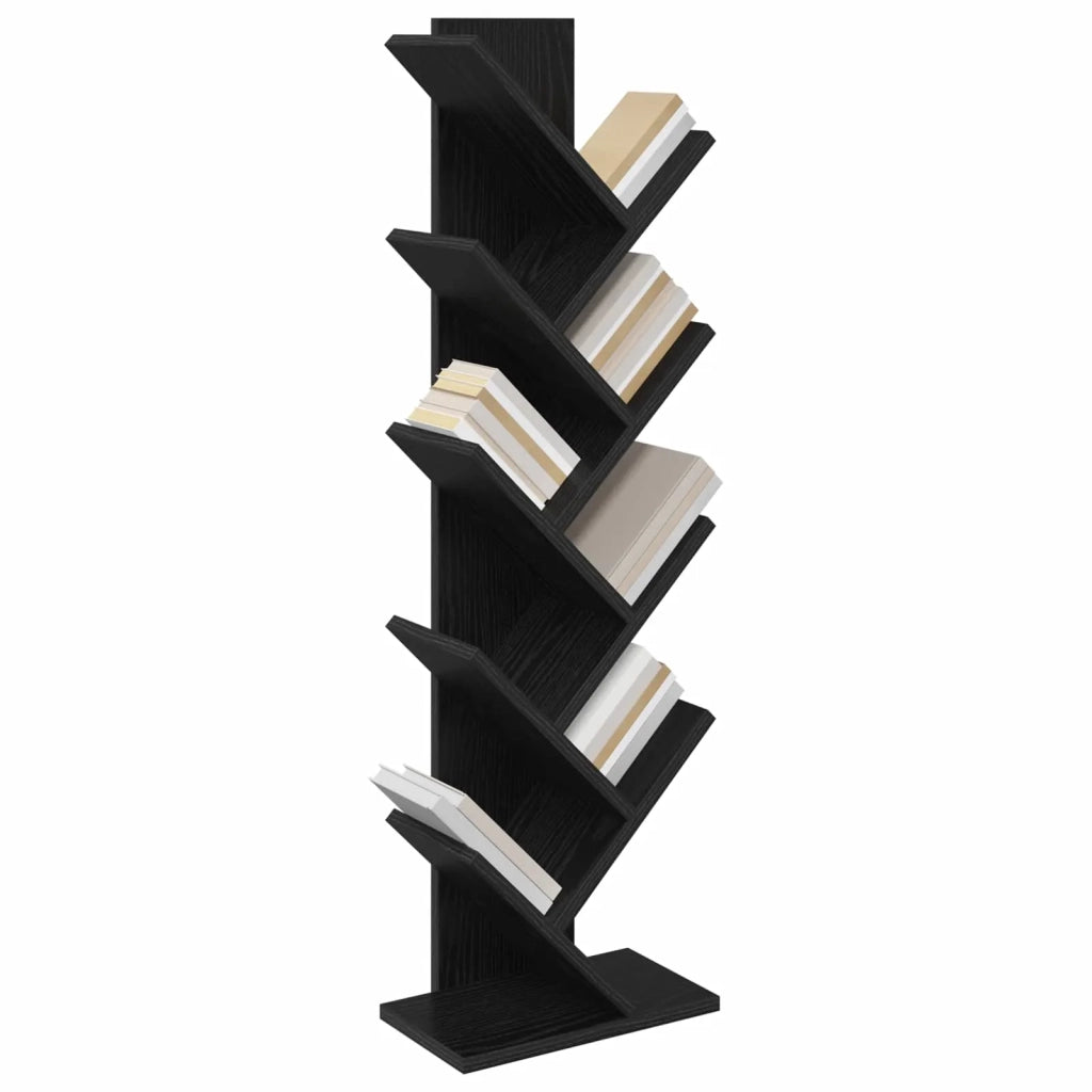 Libreria ad Albero 6 Ripiani 30 x 18 x 100 cm Rovere Nero 8012373