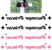 Sticker per auto - set di 4 adesivi divertenti e carini per vetri e decorazione. Accessori per auto di alta qualità per donne, impermeabili e resistenti.