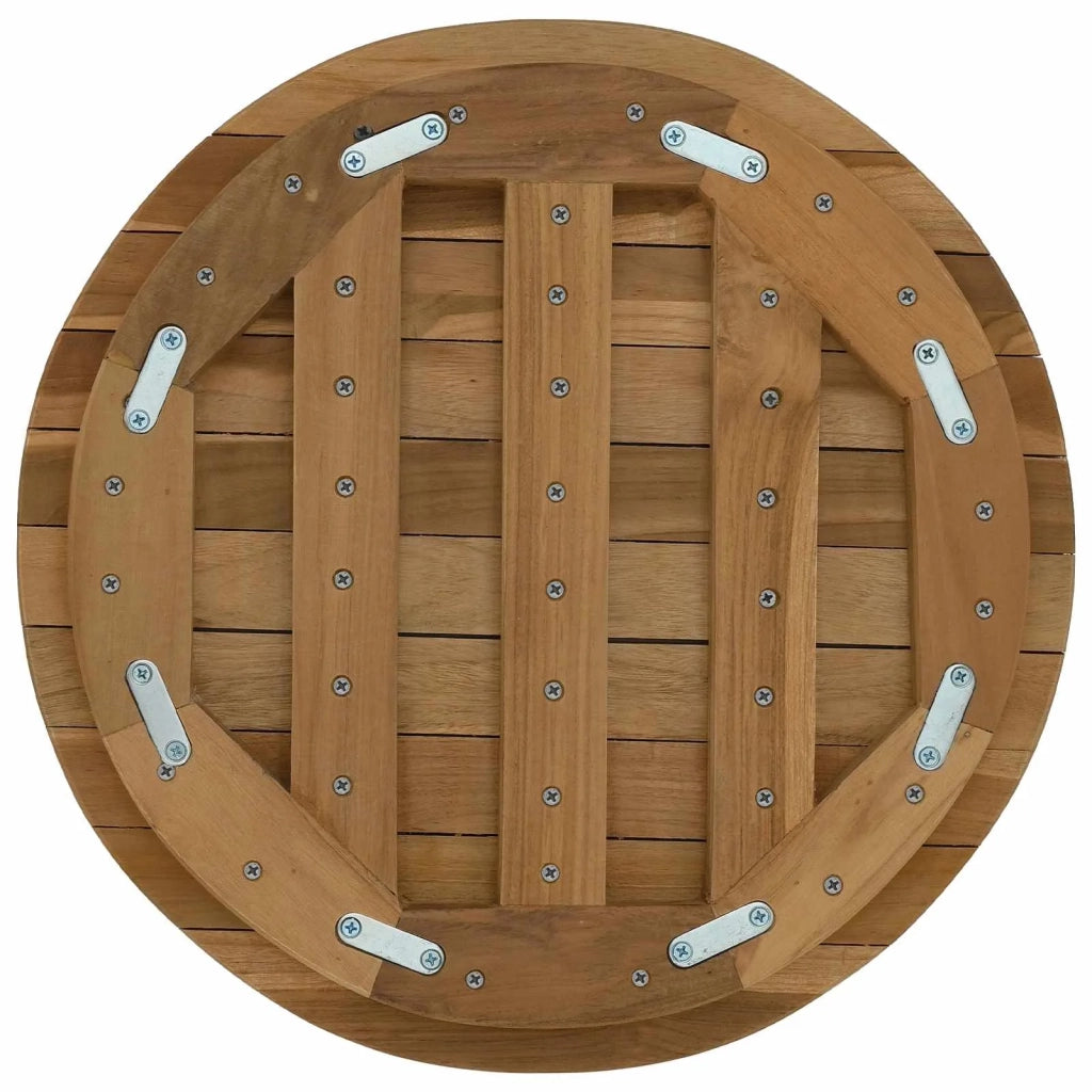 Piano del tavolo Ø 40 x 3,5 Rotondo Legno di teak solido 42033149