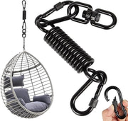 Sedia a Sospensione 360° Rotativa con 2 Ganci a Canna da Pesca - Capacità di Sostegno fino a 250 kg - Sospensione per Borsa da Boxe - Sedia a Rete per Yoga