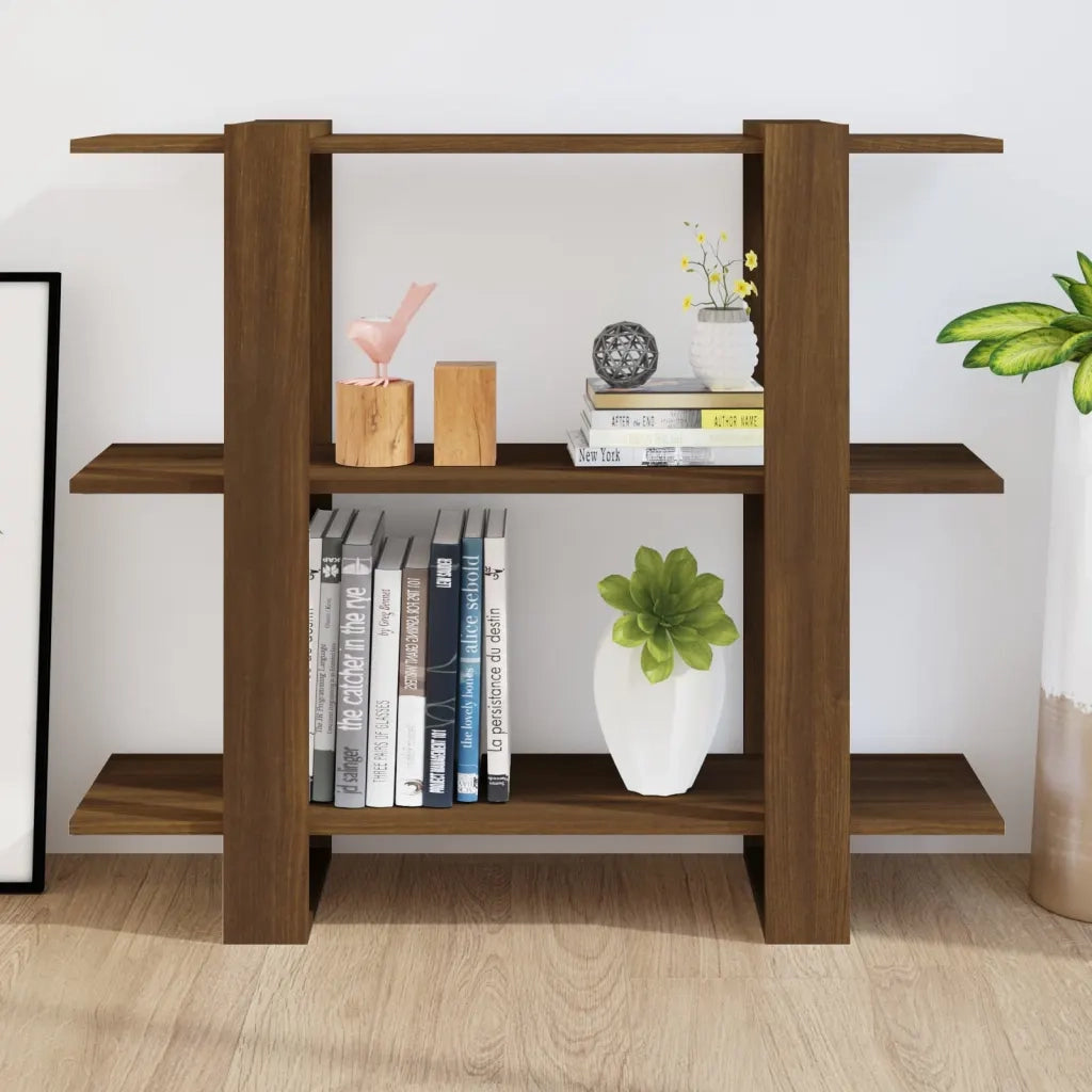Libreria/Divisorio Rovere Marrone 100x30x87 cm 813568