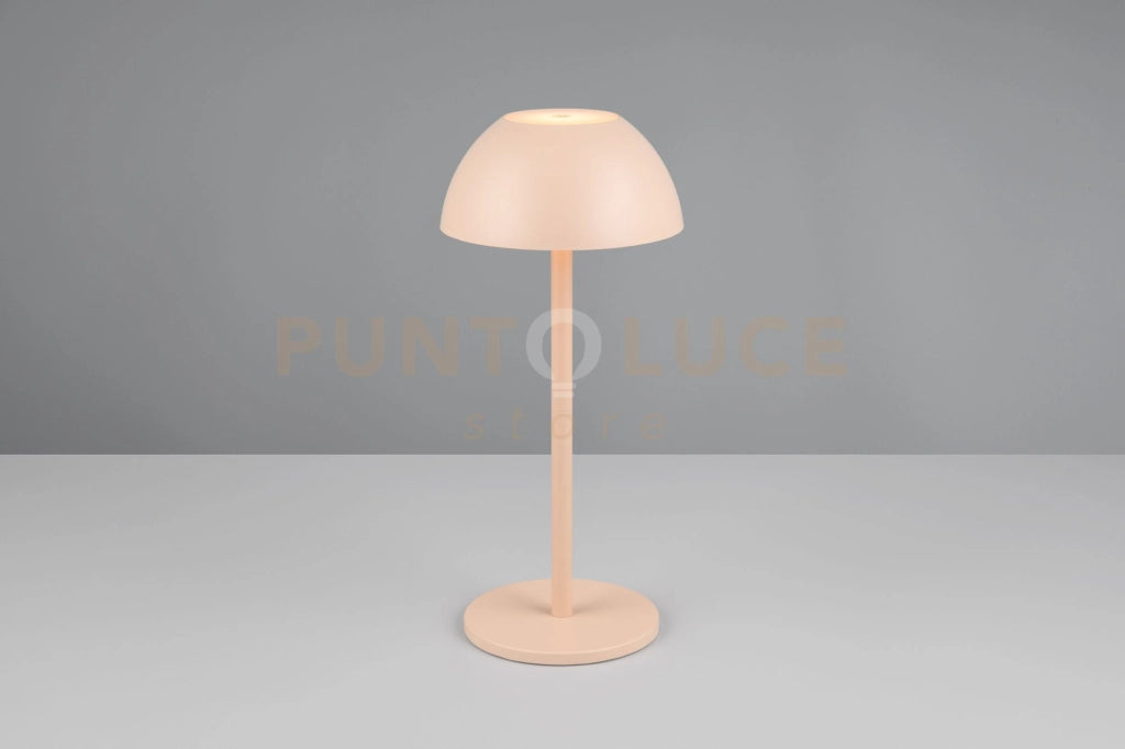 RICARDO LAMPADA DA TAVOLO RICARICABILE METALLO E PLASTICA SABBIA REGOLAZIONE INTESITA' TOUCH IP 54 H.30CM LED 3000K 240LM 1,7W