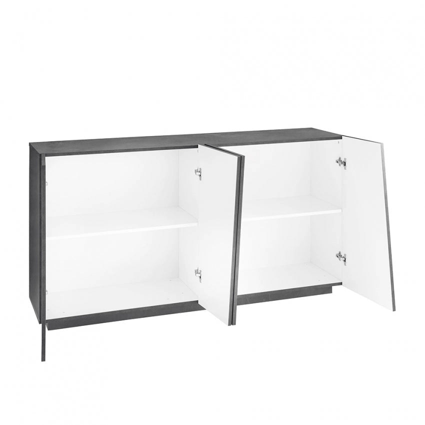 Credenza Moderna VEGA con 4 ante battenti da 160 in ardesia
