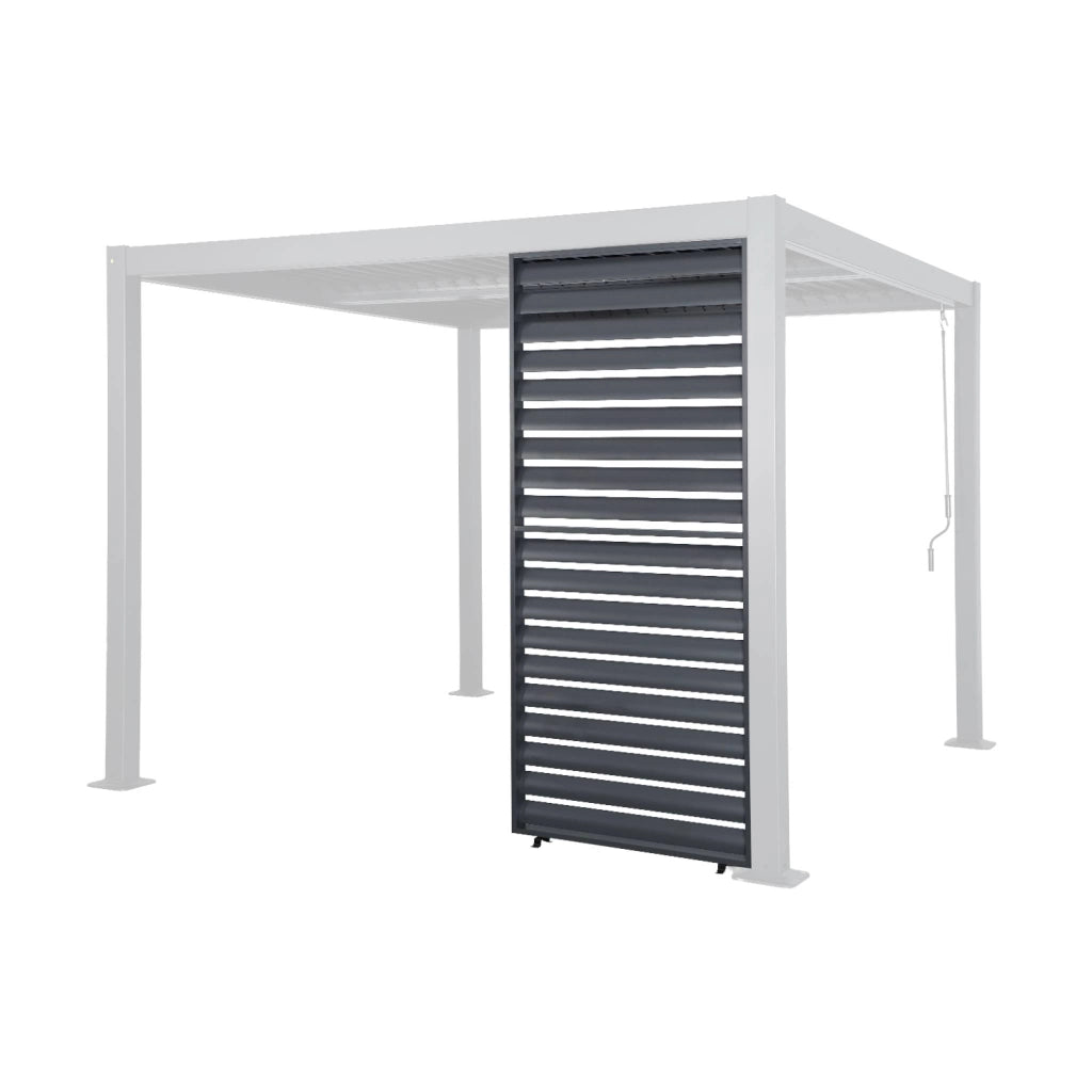 Persiana 1m in alluminio per pergola bioclimatica, antracite