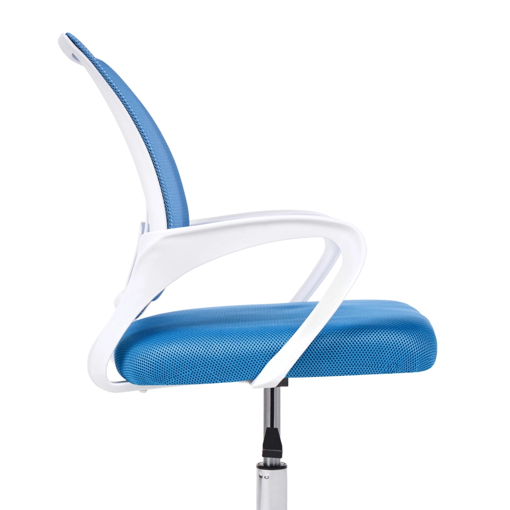 Sedia girevole da ufficio con schienale reclinabile regolabile in altezza blu moderna ufficio in casa
