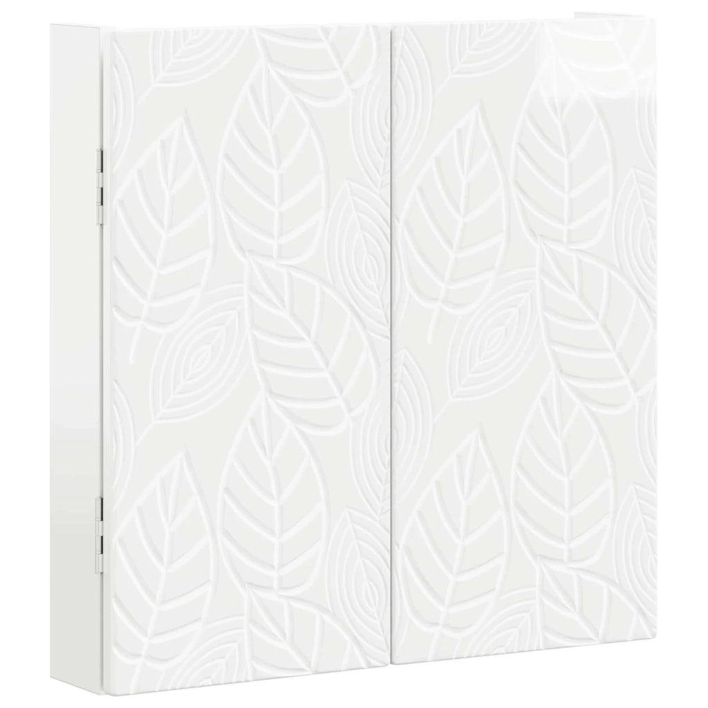Armadio per Dartboard DELFT Bianco Lucido 52,5 x 10,5 x 53,5 cm 897109
