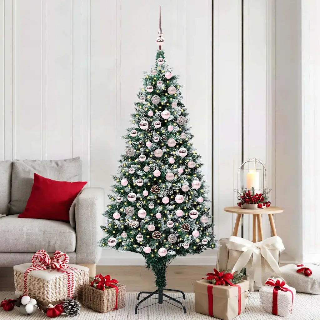 Albero di Natale artificiale con 300 LED Verde 180 cm