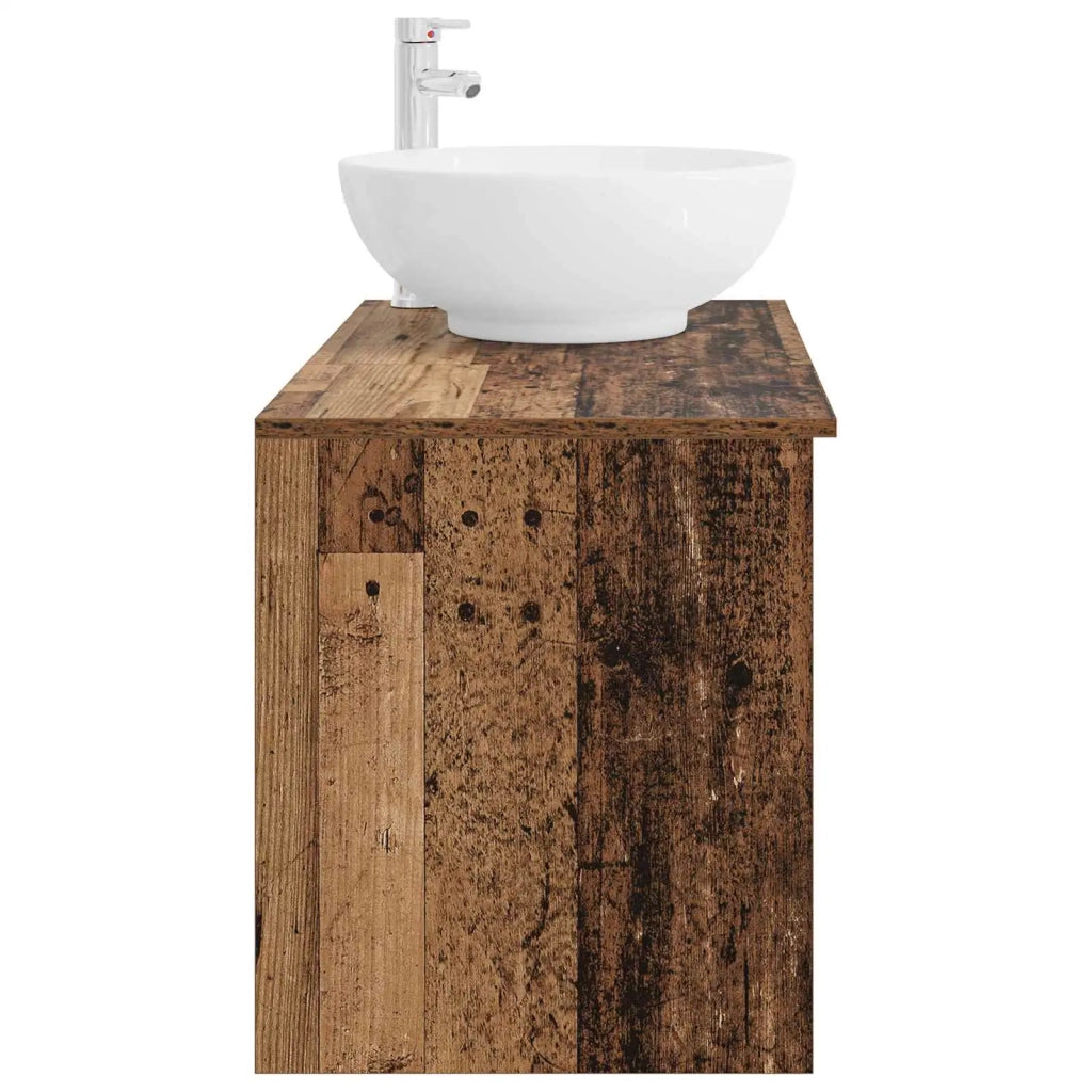 Set di mobili per il bagno 2 pz Legno antico 3403918
