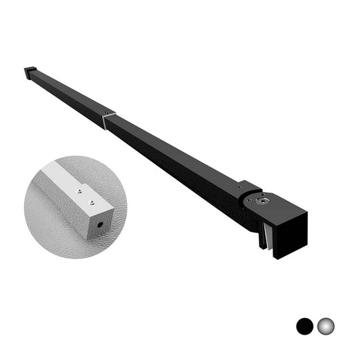BRACCIO PER WALK IN QUADRO TELESCOPICO CON 1 TESTA SNODABILE- cm 70-100 Cromo- DHIMP- pezzi 1