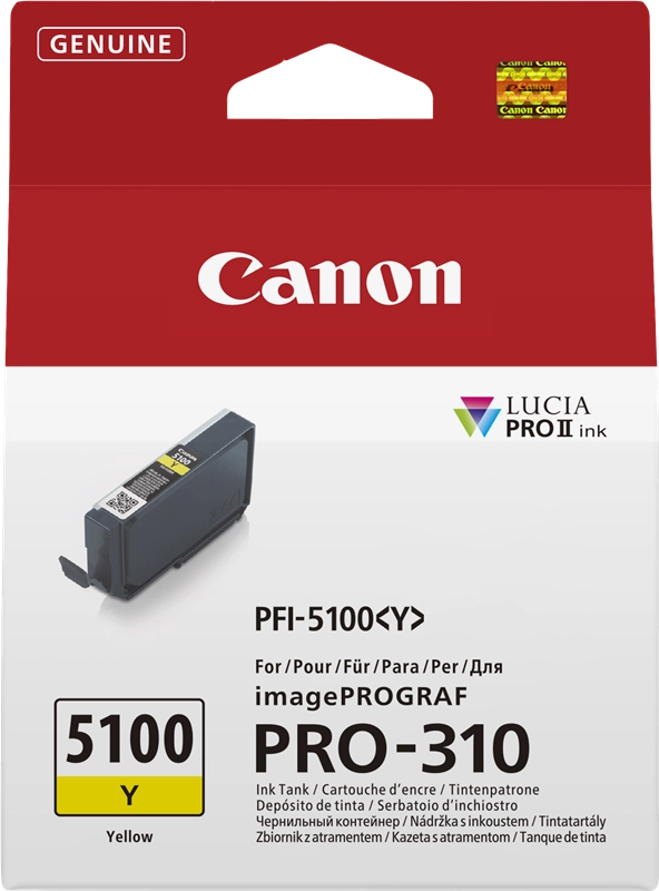 Canon PFI-5100 Y cartuccia d'inchiostro 1 pz Originale Giallo