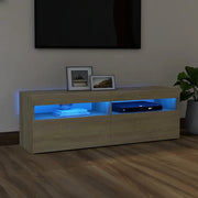 Mobile Porta TV con Luci LED-Mobile per TV-Credenza TV Rovere Sonoma 120x35x40 cm 121449