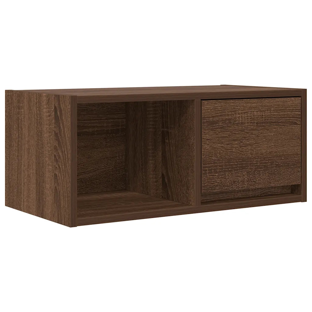 Mobili TV 2 pz Rovere Marrone 60x31x25,5 cm Legno Multistrato