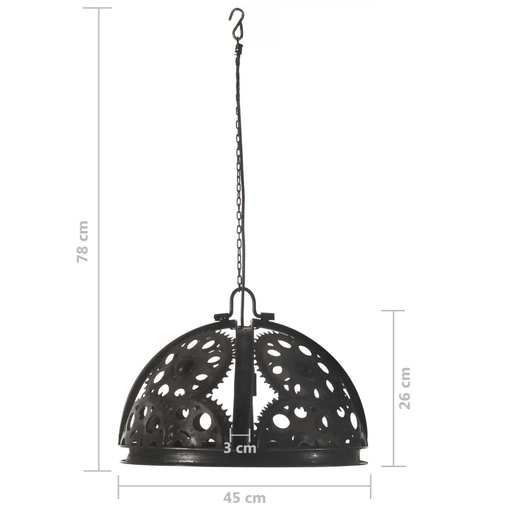 Lampada Industriale da Soffitto Design Ruote 45 cm E27 CFW6978924
