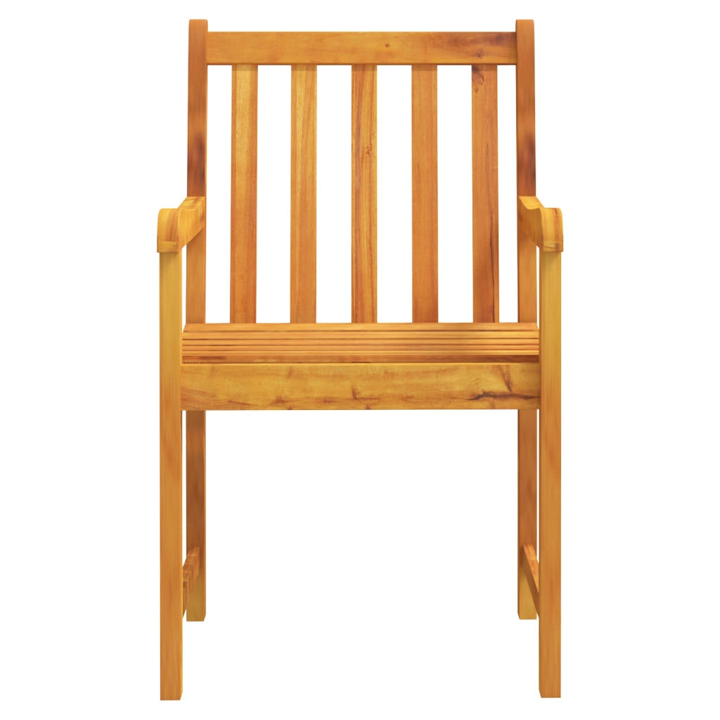 Set da pranzo per il giardino 9 pezzi in legno massello di acacia