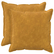 Federa 2 pcs HOUTEN Giallo 60 x 60 cm Fleece in microfibra 920781