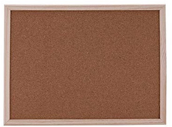 Pannello da parete in legno 20 x 30 cm - con superficie in cork a grana fine - da assemblare personalmente - ideale per ufficio/camera da letto - superficie in cork naturale - pannello da parete con chiodi
