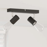 Faretto da soffitto Nero 26 x 6,5 x 11,5 cm Metallo 4108179