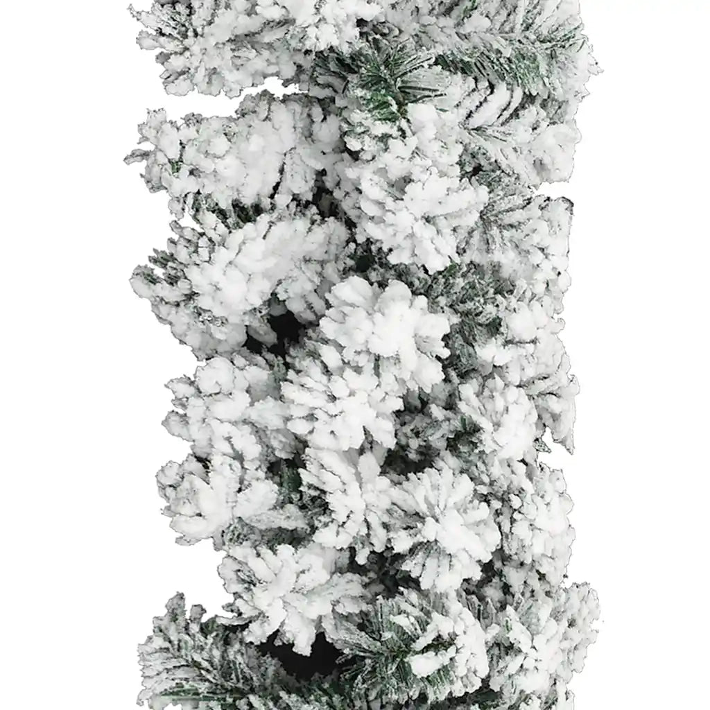 Ghirlanda Natalizia con Neve Verde 10 m in PVC CFW5173242