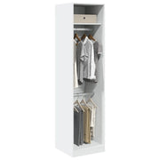 vidaXL Armadio Bianco 50x50x200 cm in Legno Multistrato