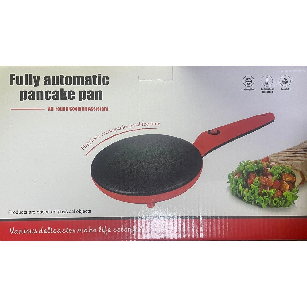 Trade Shop - Piccola Padella Automatica Crepiera Elettrica Antiaderente Per Pancake Tortillas -