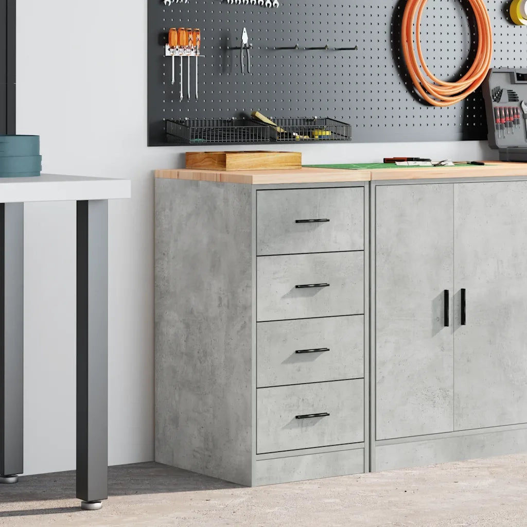 Armadietto da Garage Grigio cemento 40x51x85 cm 860592