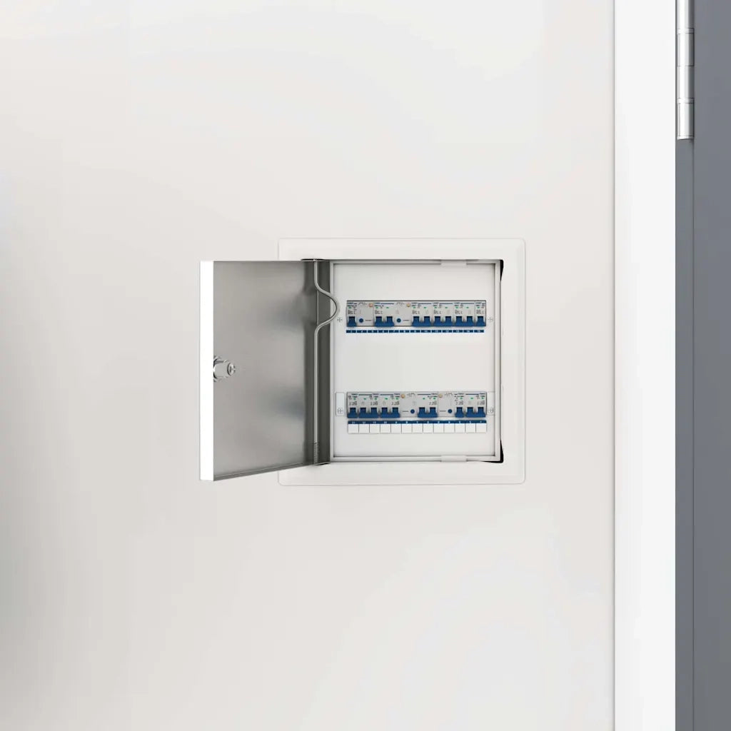 Pannello di Accesso 2 pz Bianco 23 x 23 x 3 cm Acciaio CFW4060672