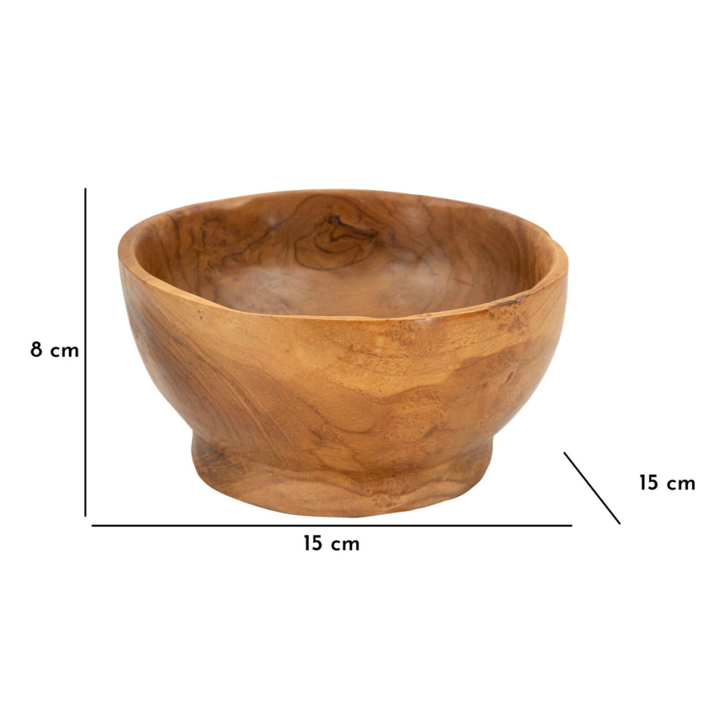 Vassoio Natura 36, Marrone, Legno, 15x15x8 cm