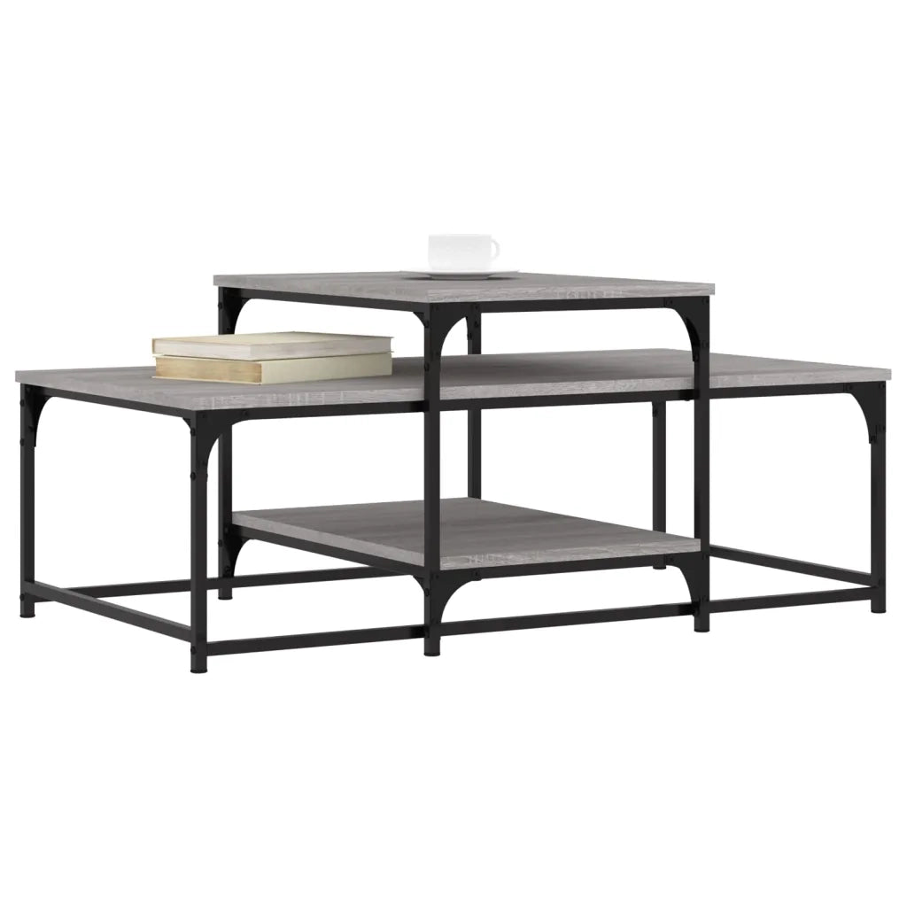 Tavolino da salotto | Tavolino da caff¨¨ | Tavolino da Soggiorno Grigio Sonoma 102x60x45cm Legno Multistrato